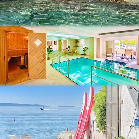Luxury Seaside Villa With A Classic Mediterranean Olive Garden, A Fully Equipped Professional Kitchen, Pool, Sauna, Padle Boards And Canoe - Miolin Beach House Trogir Bagian luar foto