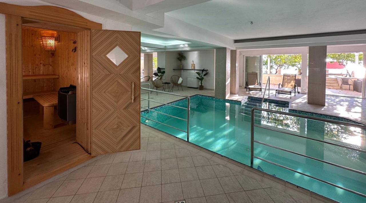Luxury Seaside Villa With A Classic Mediterranean Olive Garden, A Fully Equipped Professional Kitchen, Pool, Sauna, Padle Boards And Canoe - Miolin Beach House Trogir Bagian luar foto
